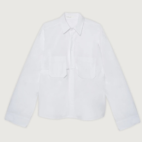 OAK + FORT Tops - Oak & Fort Two-Way Cotton Poplin Shirt